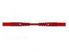 HM0411S100 CONTACT PROTECTED MEASURING LEAD 4mm 100cm / RED (MLB/GG-SH 100/1)