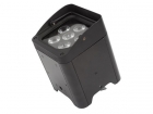 HQLP10030 LED-VLOERSPOT MET ACCU - 6 x 12 W RGBWA-UV - ZWART
