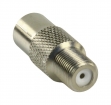 HQSP-072 HQ Antenne Adapter F-Connector Female - Coax Female (IEC) Zilver