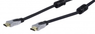 HQSS5560-15A26 High Speed HDMI kabel met Ethernet HDMI-Connector - HDMI-Connector 15.0 m Donkergrijs
