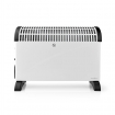 HTCO30FWT Convectorkachel | 2000 W | 3 Warmte Standen | Turbo-functie | Timerfunctie | Instelbare thermostaat | Geïntegreerde handgrepen | Wit