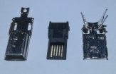 FL2427504 MINI USB B CONNECTOR SOLDEER