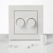 IN80200010 ION Afdekplaat LED Duo Dimmer Wit