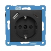 IN10300416 ION V1 WCD RA met USB A/C kinderbeveiliging zwart mat 