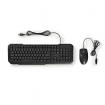 KBMC100BKUS Muis en Toetsenbord - Set | Bedraad | Muis- en toetsenbordverbinding: USB | 800 dpi | US internationaal | US Internationaal