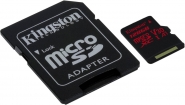 GN57240 Kingston - flashgeheugenkaart 128 GB microSDXC UHS-I MB/s + SD Adapter
