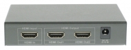 KNVSP3402 HDMI Splitter HDMI-Ingang - 2x HDMI-Uitgang Donkergrijs