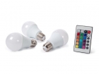 LAL1J5C/SET SET MET 3 LEDLAMPEN - 7.5 W - E27 - RGB& WARMWIT