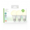 LBE27A602P3 LED-Lamp E27 | A60 | 8.5 W | 806 lm | 2700 K | Warm Wit | Frosted | 3 Stuks