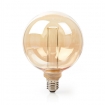LBRDE27G125AR LED-Filamentlamp E27 | G125 | 3.5 W | 120 lm | 1800 K | Dimbaar | Goudkleurig | Retrostijl | 1 Stuks
