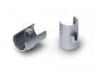 LC-RO LINEAIRE CONNECTOR VOOR ALUMINIUMPROFIEL VOOR LEDSTRIP ALU-ROUND - COMPATIBEL MET REUTLINGER KABELHOUDER - ZILVER