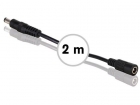 PSS6EDC2M VERLENGSNOER MET DC-VOEDINGSCONNECTOR (MANNELIJK-VROUWELIJK) - 2 m - ZWART