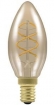 PO2760000 LED kaars filament spiraal gold E14 3W 2000K dimbaar