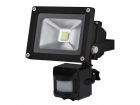 LEDA3001WW-BP LED-SCHIJNWERPER VOOR BUITENSHUIS MET PIR-SENSOR - 10 W EPISTAR CHIP - 3000 K