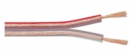 WE432155009 Luidsprekerkabel 2x 0.75 mm² | 99.9% OFC (zuurstofvrij koper) | Transparant PVC | per meter