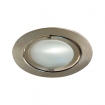 KA300234 Meubelinbouwspot metaal, geborsteld 12V 10W halogeenlamp G4-fitting