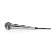 MPWD45GY Bedrade Microfoon | Cardioïde | Afneembare Kabel | 5.00 m | 80 Hz - 13 kHz | 600 Ohm | -72 dB | Aan/uit knop | Metaal | Zilver