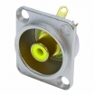 NTR-NF2D-4 D-shape RCA socket geel