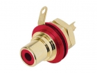 NYS367-2 REAN - PHONO CHASSISDEEL (RCA) - VERGULDE CONTACTEN - ROOD