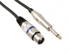 PAC111 XLR-KABEL - XLR VROUWELIJK naar JACK 6.35 mm - MONO - 6 m