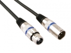 PAC121 XLR-KABEL - XLR MANNELIJK naar XLR VROUWELIJK - 3 m - ZWART