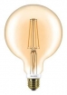 FT14061791 Philips Classic dimbare LED Globe 7.2W 2200K Gold E27 G120 Helder