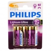 BK37592 Philips Lithium Ultra 4 stuks AA 1,5V