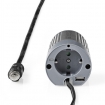 PIMS10024 Inverter Gemodificeerde Sinusgolf | Ingangsvoltage: 24 V DC | Apparaat stroomoutput: 1 | 230 V AC 50 Hz | 100 W | Piekvermogen: 200 W | Type stopcontact: F (CEE 7/3) / USB | Sigarettenaansteker | Zilver