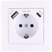 PO4650012 Benson inbouw stopcontact RA + USB + USB-C wit