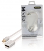 PROM221 Mini DisplayPort Kabel Mini-DisplayPort Male - DisplayPort Female 0.20 m Wit
