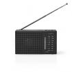 RDFM1200BK FM-Radio | Draagbaar Model | AM / FM | Batterij Gevoed | Analoog | 1.5 W | Zwart-Wit Scherm | Bluetooth® | Koptelefoonoutput | Zwart