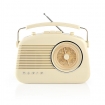 RDFM5000BG FM-Radio | Tafelmodel | AM / FM | Batterij Gevoed / Netvoeding | Analoog | 4.5 W | Bluetooth® | Handgreep | Ivoor
