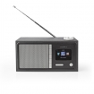 RDIN3000BK Internetradio | Tafelmodel | Bluetooth® / Wi-Fi | FM / Internet | 2.4 " | Kleurenscherm | 18 W | Afstandbestuurbaar | App-gestuurd | Koptelefoonoutput | Wekker | Slaaptimer | Zwart