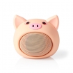 SPBT4110NC Bluetooth®-Speaker | Maximale batterijduur: 3 hrs | Handheld Ontwerp | 9 W | Mono | Ingebouwde microfoon | Koppelbaar | Animaticks Pinky Pig | Roze