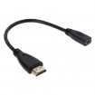 SYPC7304 Verloopsnoer HDMI Male - Micro HDMI Female 20cm zwart