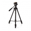 TPOD4100BK Statief | Maximaal draagvermogen: 3.0 kg | Minimale werkhoogte: 62.0 cm | Maximale werkhoogte: 158.5 cm | 3 Segmenten | Pan & Tilt | Inclusief reistas | Zelfnivellerende voeten | ABS / Aluminium | Zwart