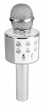 TS130137 KARAOKE MICROFOON MET INGEBOUWDE SPEAKER BT ZILVER