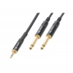 TS177133 Connex Kabel 3.5mm Stereo - 2x6.3mm Mono 3 meter HQ