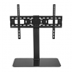 TVSM2030BK Vaste TV-Bureaustandaard | 32-65 " | Maximaal schermgewicht: 45 kg | Aanpasbare vooraf ingestelde hoogtes | Gehard Glas / Staal | Zwart