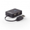 UHUBU2410BK USB-hub | 4-poorts | USB 2.0 | Reisformaat