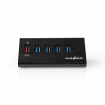 UHUBUP3510BK USB-Hub | USB Micro-B Female | USB-A Female | 5-Poorts poort(en) | QC3.0 / USB 3.2 Gen 1 | Netvoeding / USB Gevoed | 5 Gbps | 5x USB