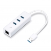 GN53714 USB 3.0 3 Poort Hub & Gigabit Ethernet Adapter 2 in 1 USB Adapter