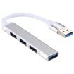 SYPC6053S USB-hub | 4-poorts | USB 3.0 | wit - aluminium