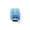 USCR10051BU Geluidskaart | 5.1 | USB 2.0 | Microfoonaansluiting: 1x 3.5 mm | Headset-aansluiting: 3.5 mm Male