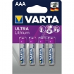 VARTA-6103/4B Lithium Batterij AAA 4-Blisterkaart