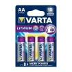 VARTA-6106/4B 4 STUKS VARTA AA 1,5V LITHIUM BATTERIJ