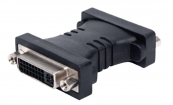 VC-008 DVI-Adapter DVI-I 24+5-Pins Female - DVI-I 24+5-Pins Female Zwart