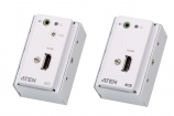 VE807-AT-G HDMI/Audio Cat 5-verlenger met MK-muurplaat (1080p bij 40 m)