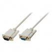VLCP52010I05 Seriële kabel SUB-D 9-Pins Male - SUB-D 9-Pins Female 0.50 m Ivoor