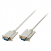 VLCP52050I30 Seriële kabel SUB-D 9-Pins Female - SUB-D 9-Pins Female 3.00 m Ivoor